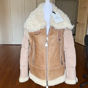 🆕 Moncler Kilia Mixed Media Down Coat